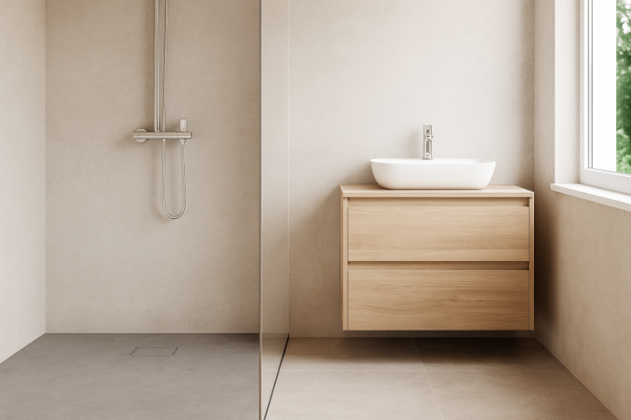 Beispielbild Renovierung mit Smartdusche